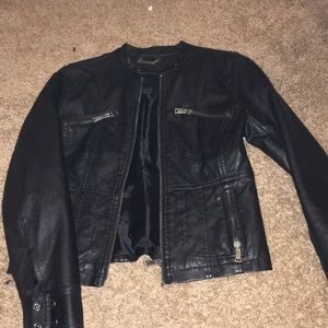 Faux leather jacket